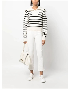 Укороченные брюки средней посадки, белый Paige