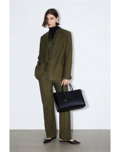 Двубортный пиджак, хаки H&m