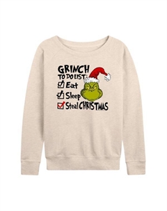 Женская толстовка с длинным рукавом "Доктор Сьюз: Гринч" и списком дел, бежевый Licensed character
