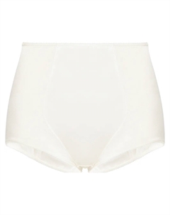 Атласные трусы-брифы с завышенной талией, белый Dolce&gabbana