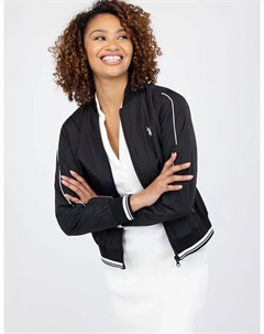 Бомбер U.S. Polo Assn Solid, черный U.s. polo assn.