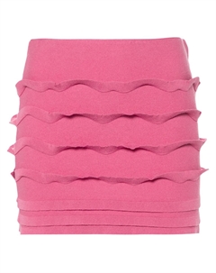 Юбка мини с оборками, розовый Blumarine