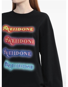 Лонгслив с логотипом, черный We11done