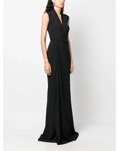 Драпированное платье без рукавов, черный Rick owens