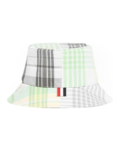 Шляпа-ведро в клетку, зеленая Thom browne