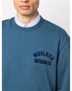 Толстовка из органического хлопка с тисненым логотипом, синий Woolrich