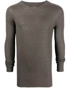 Кашемировый джемпер в рубчик, серый Rick owens
