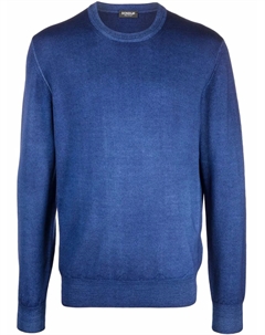 Шерстяной джемпер, синий Dondup
