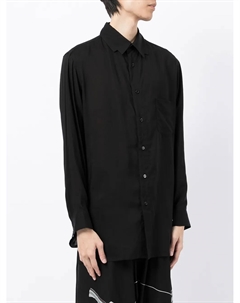 Рубашка оверсайз с длинными рукавами, черный Yohji yamamoto
