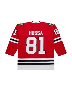 Топ NHL Blackhawks 2014 Marian Hossa, красный Mitchell and ness