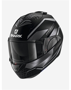 Мотошлем трансформер модуляр SHARK EVO ES YARI Mat Black/Antracite/Antracite, Черный Shark helmets