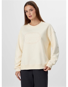 Свитшот женский бежевый с надписью Mark formelle