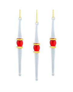 Новогоднее подвесное украшение Сосулька, цвет красный Magic time