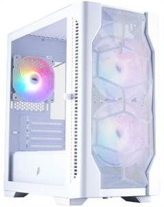 Корпус mATX DK D4-M FRGB White без БП, USB 3.0, 2*USB 2.0 1stplayer