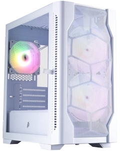 Корпус mATX DK D4-M ARGB White без БП, USB 3.0, 2*USB 2.0 1stplayer