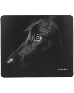 Коврик для мыши MP-ART40 229х195х2мм, "черная собака", вспененный ПВХ+пластик, пакет Gembird