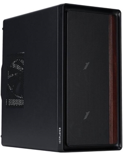 Корпус mATX WD1 Black WD1-BK-3F без БП, USB 3.0, USB 2.0 1stplayer