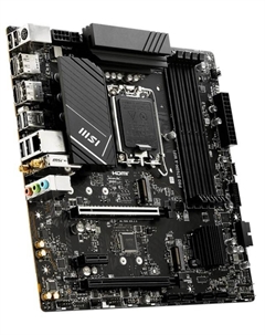 Материнская плата mATX PRO B760M-A WIFI (LGA1700, B760, 4*DDR5, 4*SATA, 2*PCIe, 2*M.2, WiFi, BT, 2*USB 2.0, 4*USB 3.2, 2*HDMI, 2*DP) Msi