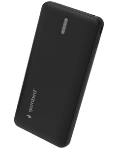 Аккумулятор внешний портативный Gembird GPB-10 10000мАч, 2A, черный