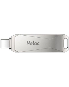 Флешка USB U782C 128ГБ, USB3.0, серебристый Netac