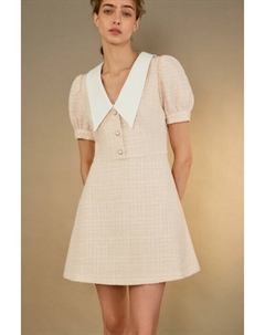 Платье твидовое с белым воротничком Befree