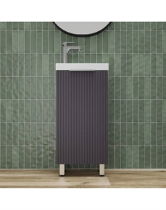 Тумба под раковину Соло 40 см ЛС-00002427 напольная, графит нубук Style line