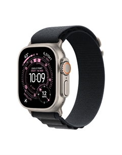 Умные часы Apple Watch Ultra 3, 49 мм, GPS+Cellular, Natural Titanium Case/Black Alpine Loop Medium Band