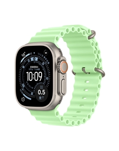 Умные часы Apple Watch Ultra 3, 49 мм, GPS+Cellular, Natural Titanium Case/Neon Green Ocean Band
