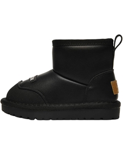 Теплые, амортизирующие, износостойкие, нескользящие, детские зимние ботинки Crew Kids, черный Ulovazn