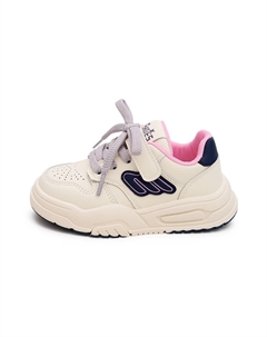 Детские кроссовки для скейтбординга с амортизацией от ударов и низким верхом, бежевый/розовый Budding