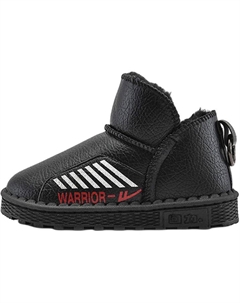 Легкие, износостойкие и теплые детские ботинки с низким голенищем, черный Warrior