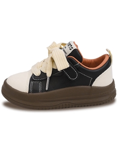 Детские кроссовки для скейтбординга с низким верхом, амортизирующие, устойчивые к истиранию и противоскользящие., черный Budding