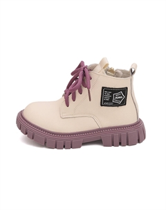 Нескользящие, износостойкие, теплые детские ботинки, экрю Budding