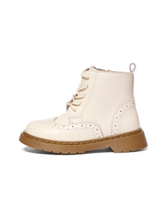 Детские сапоги с низким голенищем, противоскользящие, износостойкие, кремовый/белый Snoffy