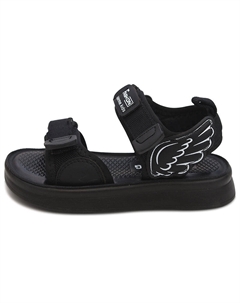 Противоскользящие и износостойкие дышащие детские сандалии, черный Budding