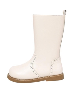 Детские кожаные ботинки для детей, белый Snoffy