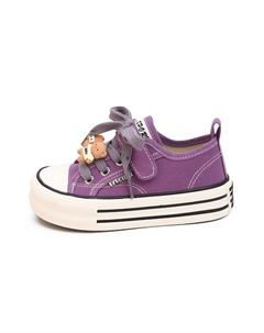 Антискользящие износостойкие низкие детские кэжуал кеды Kids', фиолетовый Budding