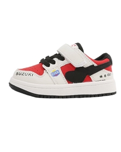 Нескользящие и износостойкие дышащие низкие туфли для малышей, красный Maibuxiong