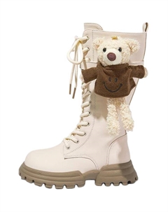 Детские кожаные ботинки для детей, слоновая кость Snoffy