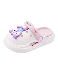 Тапочки для детей от 3 до 7 лет, белый/розовый Abc-kids