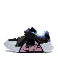 Кроссовки для детской спортивной жизни из коллекции Sports Life Shock Absorbers Rebound Low Top, черные, белые, детские Lining young