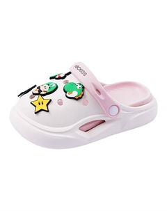 Тапочки для детей от 3 до 7 лет, белый/розовый Abc-kids