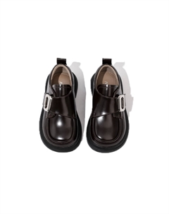 Детские кожаные туфли с низким верхом, противоскользящие, устойчивые к истиранию, водонепроницаемые, поддерживающие и балансирующие, коричневый Aokang