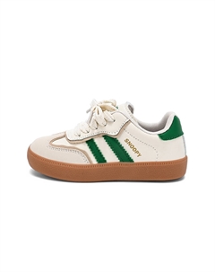 Детские скейтерские кроссовки Kids, бежевый/зеленый Snoopy