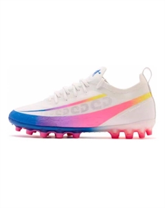 Детские футбольные бутсы с амортизацией, износостойкие, с защитой от ударов, белые, синие, подростковые Qiaodan