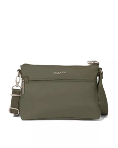 Сумка-трансформер Securtex Anti-Theft Memento Crossbody, зеленый Baggallini