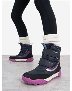 Сапоги утепленные для девочек Trekkyup, Синий Geox