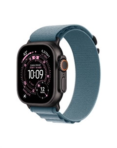 Умные часы Apple Watch Ultra 3, 49 мм, GPS+Cellular, Black Titanium Case/Light Blue Alpine Loop Small Band