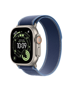 Умные часы Apple Watch Ultra 3, 49 мм, GPS+Cellular, Natural Titanium Case/Blue/Bright Blue Trail Loop S/M Band