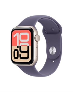 Умные часы Apple Watch SE 3, 2025 (GPS), 40 мм, Starlight Aluminum Case/Purple Fog Sport Band - M/L